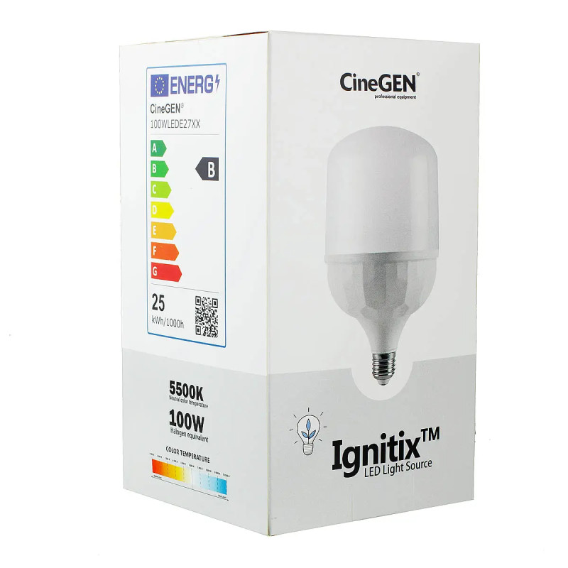 Lampa sufitowo-ścienna Hellion 100W do studia