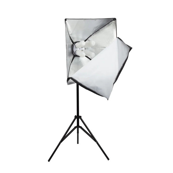 Lumilux 2 softboksy LED 40x40cm 680W zestaw