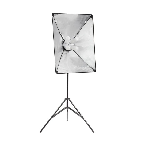 Lumilux 2 softboksy LED 40x40cm 680W zestaw