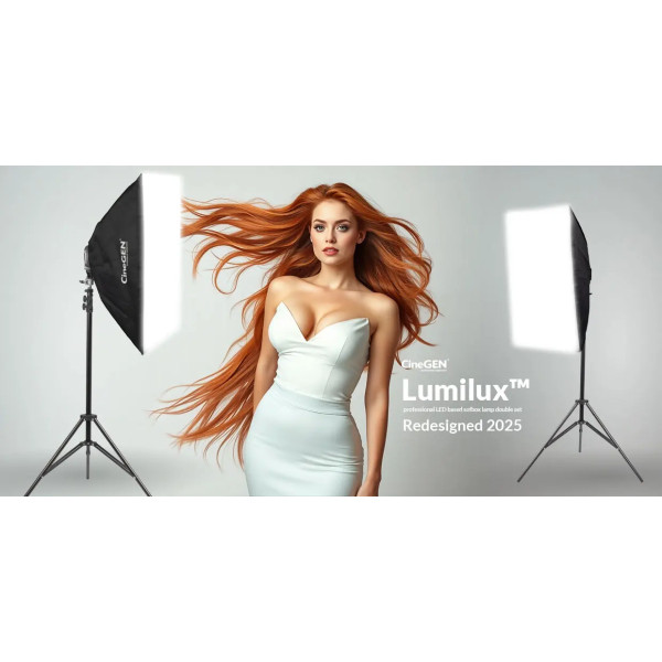 Lumilux 2 softboksy LED 40x40cm 680W zestaw