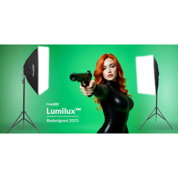 Lumilux 2 softboksy LED 40x40cm 680W zestaw