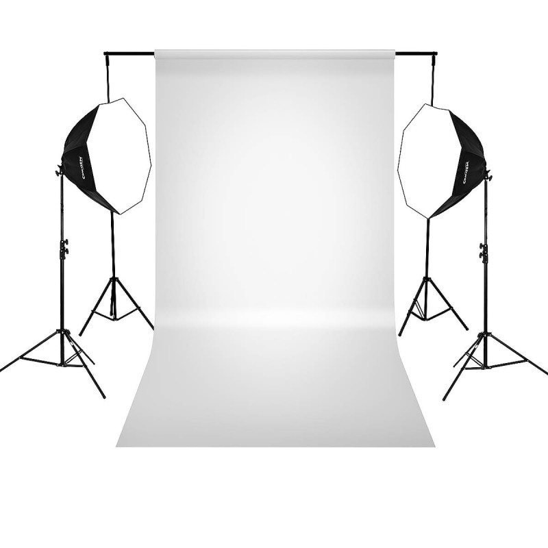 BaseLStudio Kit 2x Octa 60cm 50W LED Background