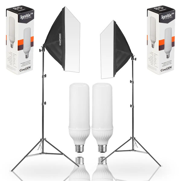 Zestaw 2x lampa softbox 40x60 85W do studia