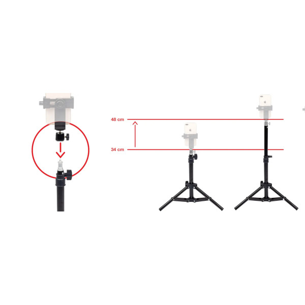 Lighting Stand 47cm with Accessories | Digishots