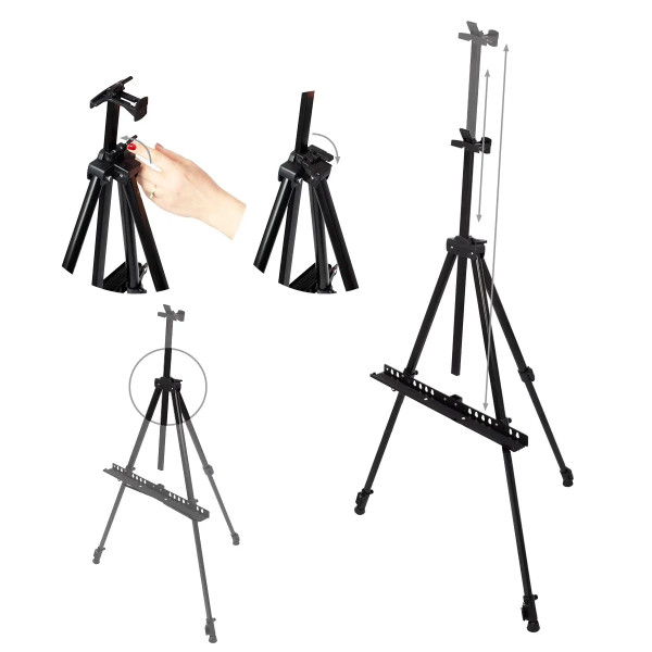 Мольберт 160 см + лампа-софтбокс 40х60 125 Вт