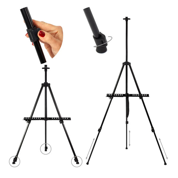 Artist's Easel 180cm + Softbox Lamp 40x60 125W
