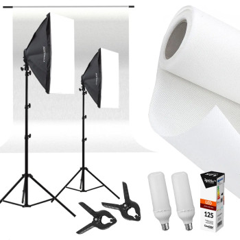 Keylights™ Kit 2x40x60cm 85W LED Background