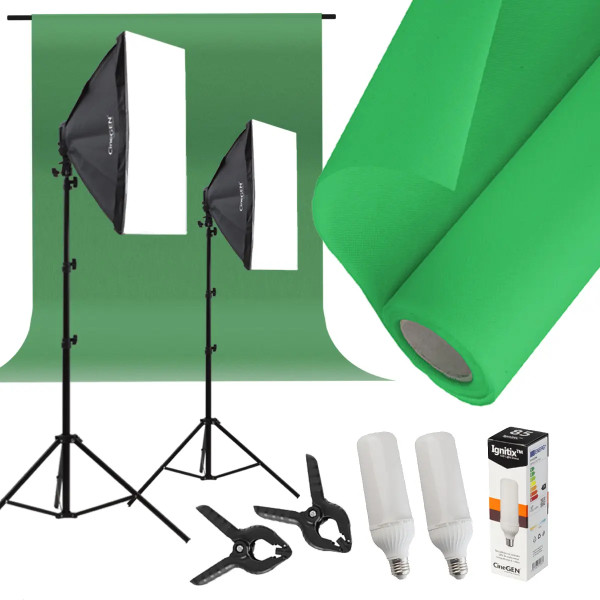 Keylights-Set 2 Hintergründe 50x70 cm 85W LED