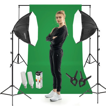 Budowa cykloramy – zestaw StudioLights 2x octa LED