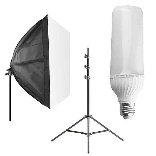 Zestaw z tłem StudioLights 2x LED 85W GreenScreen