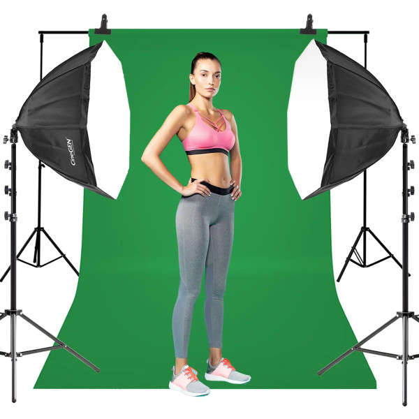 Набір StudioLights™ 2x octa 90 см + зелений фон