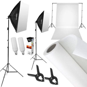 StudioLights-Set 2x Softbox 85W LED 40x60 cm