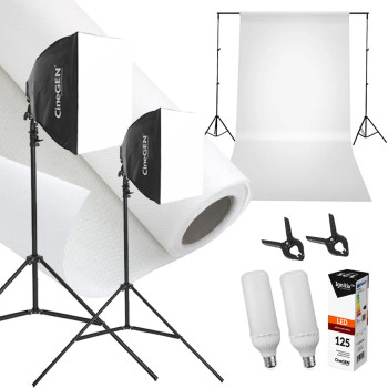 StudioLights 60x60cm 125W LED Background Kit