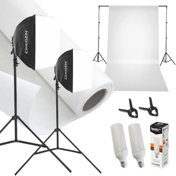 StudioLights 2x 60x60cm 85W LED Background Kit