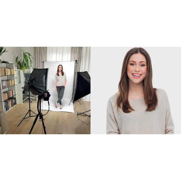 StudioLights 2x 40x60cm 85W LED Background Kit