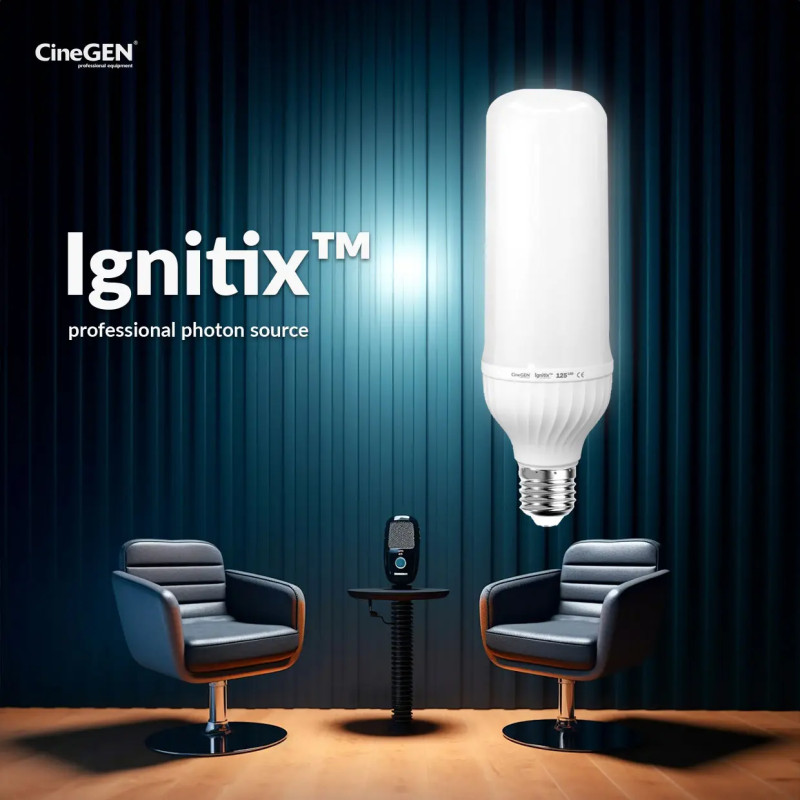 Zestaw studyjny StudioLights 2x125W LED + tło białe