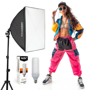 Panolux Lampa Softbox 60x60 85W LED zestaw studyjny