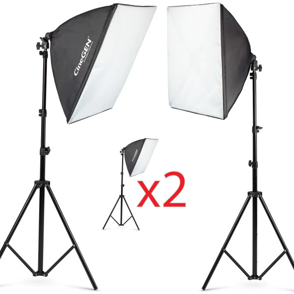 Panolux Softbox-Set 60x60 cm 85W LED | Digishots