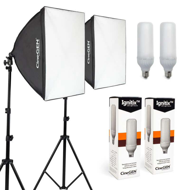 Panolux Softbox Lamp Kit 60x60 125W LED Studio