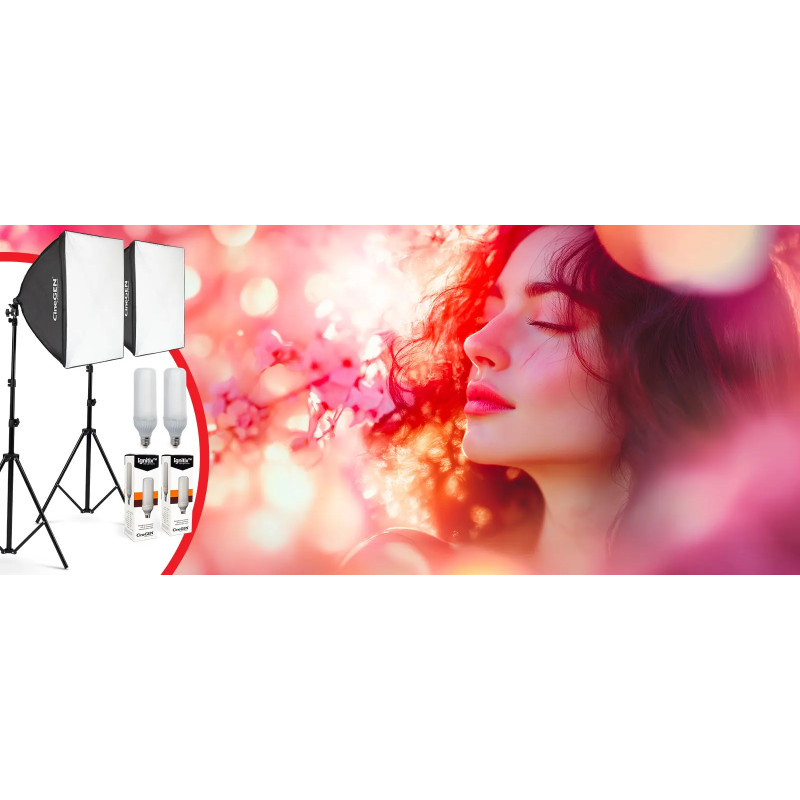 Panolux Softbox Lamp Kit 60x60 125W LED Studio