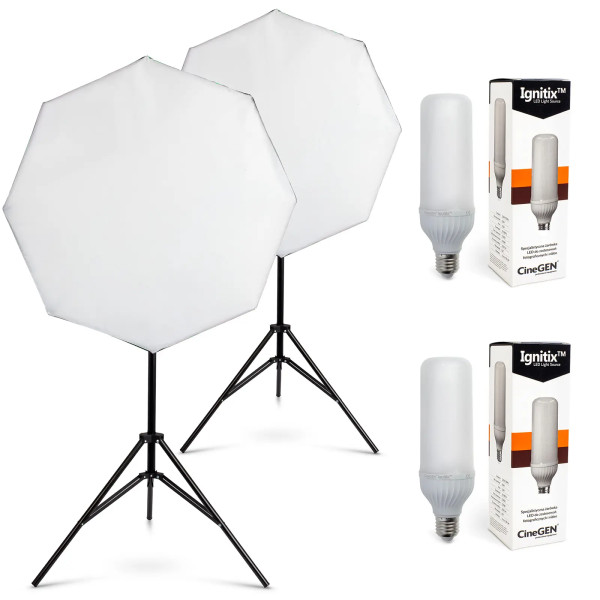 Panolux™ Набір Softbox Octa 60 см 125 Вт LED