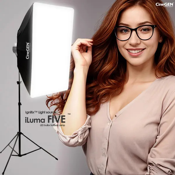 Softbox LED 60x90 Iluma Five 5x85W Studio Light