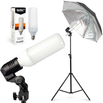 Lampa parasolkowa EvoLite 84cm 125W LED 5500K