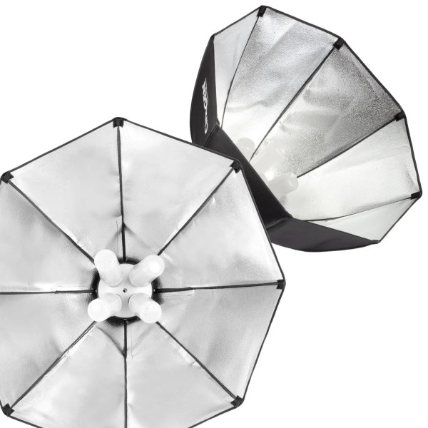 ProSetup™ 8x125W LED Octa 60cm Kit with Background