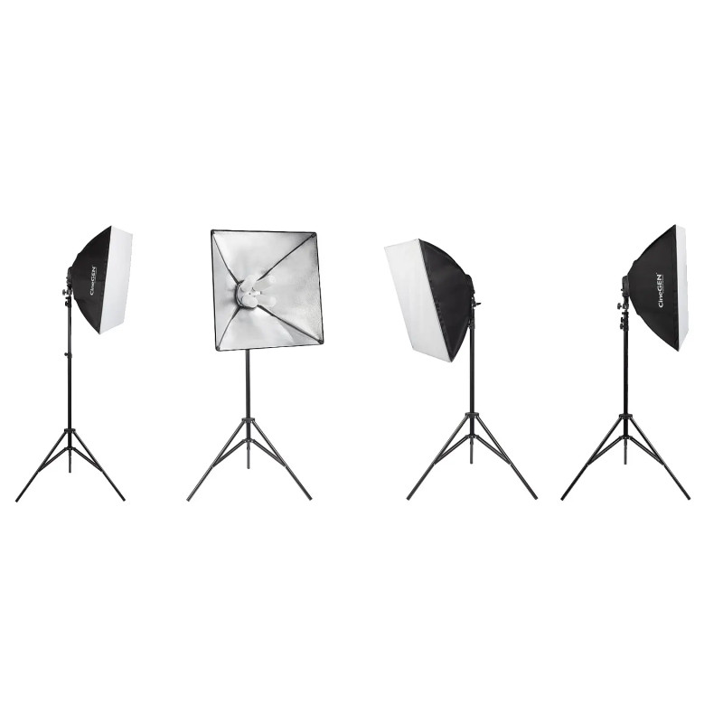 ProSetup™-Set mit Hintergrundbeleuchtung, 8 x 85 Watt LED, 60 x 60 cm.