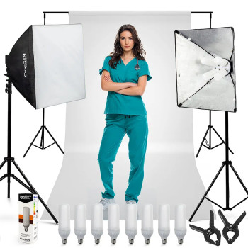 Zestaw ProSetup 8x85W LED 60x60cm do studia foto