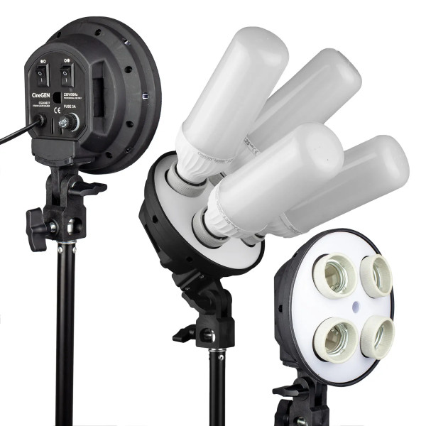 ProSetup™-Hintergrundset mit 8 x 125 Watt LED, 50 x 70 cm