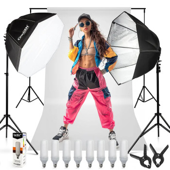 Zestaw ProSetup 8x125W LED octa 80cm do studia