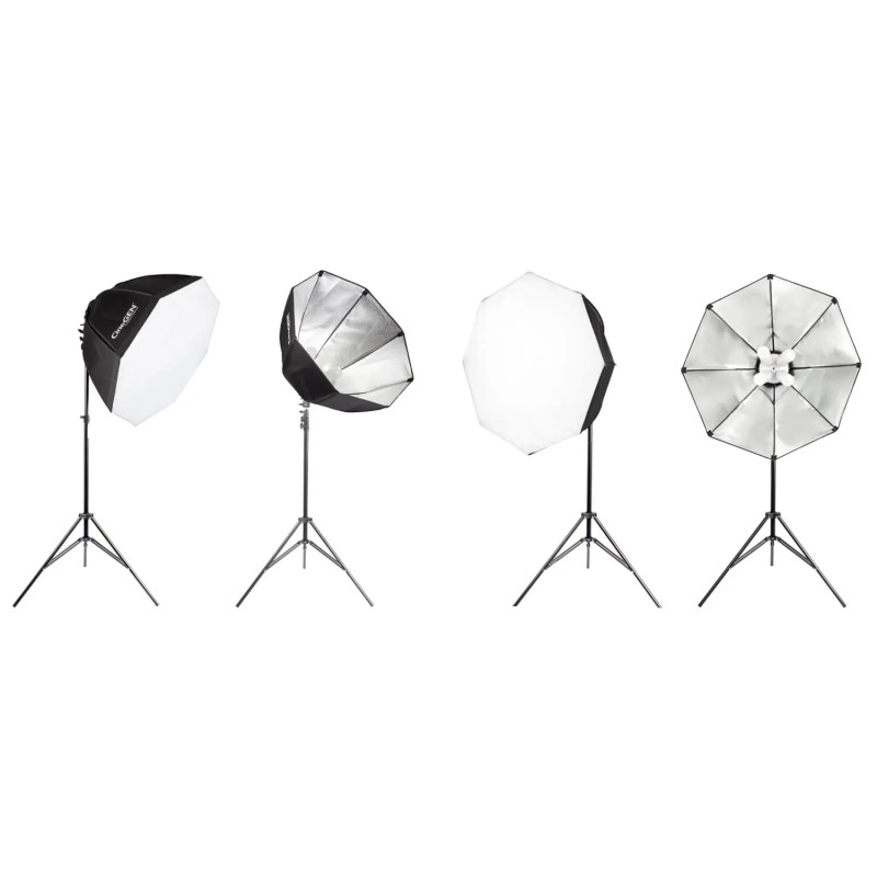 Zestaw ProSetup 8x125W LED octa 80cm do studia
