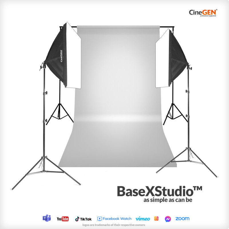 BaseXStudio 40x60cm 85W Background Kit for Studio