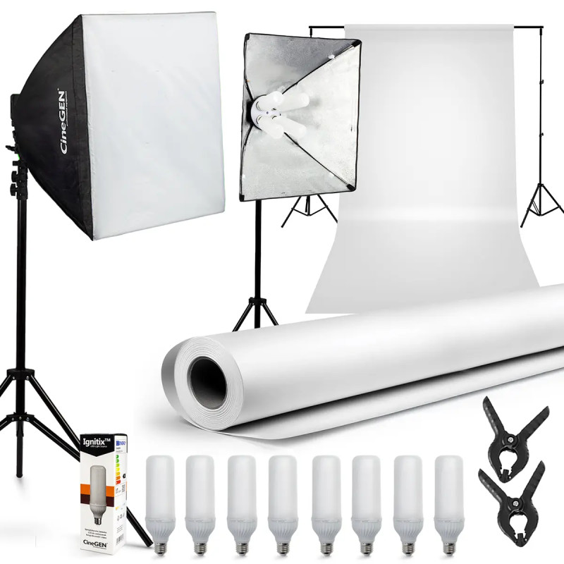 Набір з тлом ProSetup™ 8x125W LED 60x60см