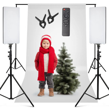 Zestaw z białym tłem 2x lampa panelowa LED 320