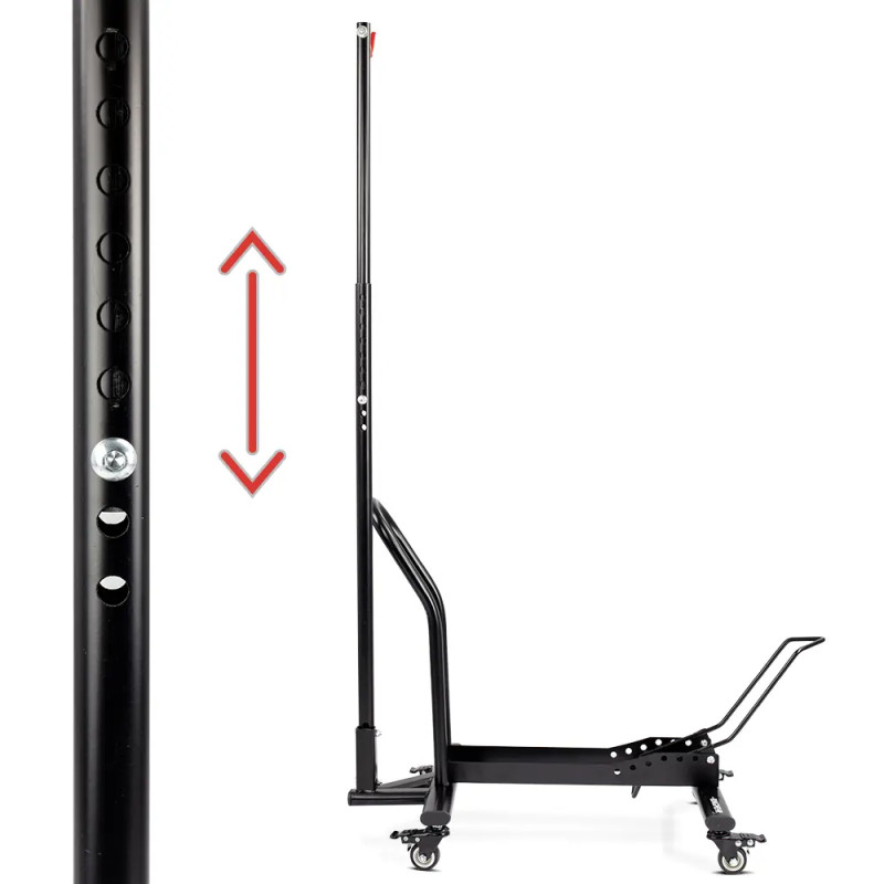 Stojak na rower z kółkami