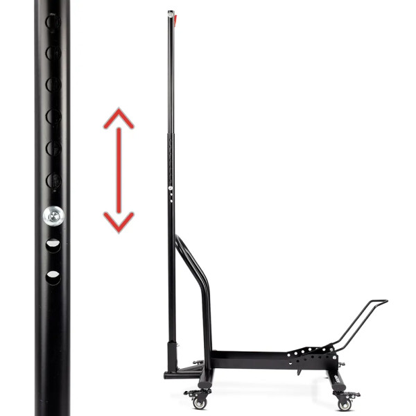 Stojak na rower z kółkami