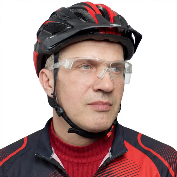 Okulary rowerowe ochronne transparentne