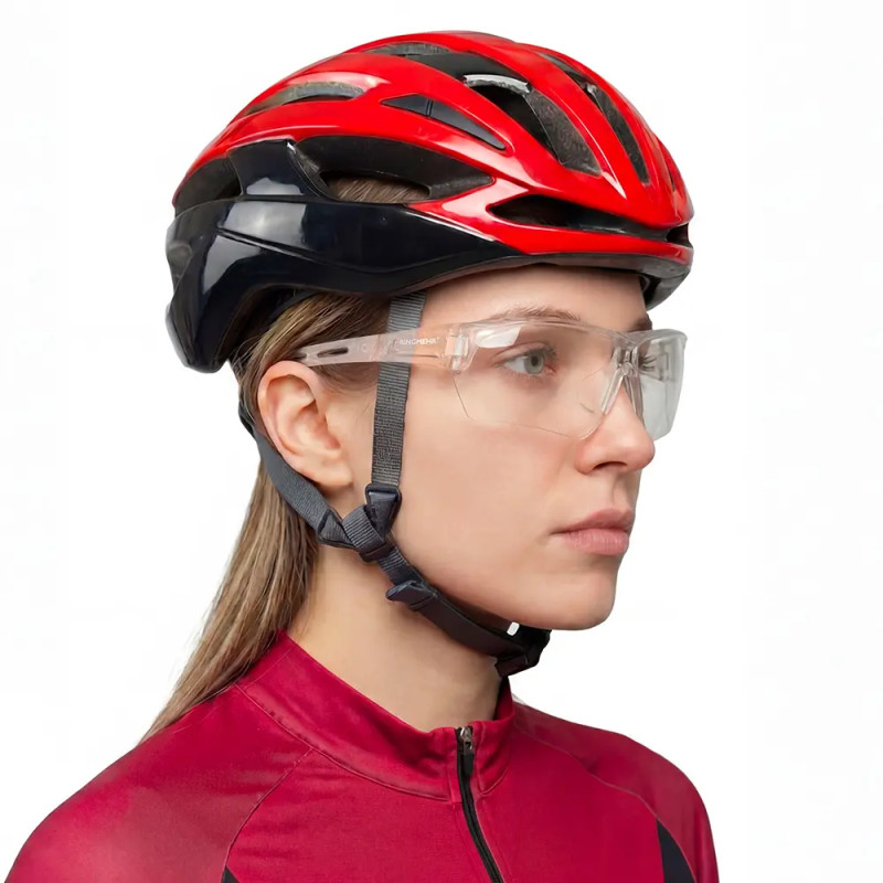 Okulary rowerowe ochronne transparentne