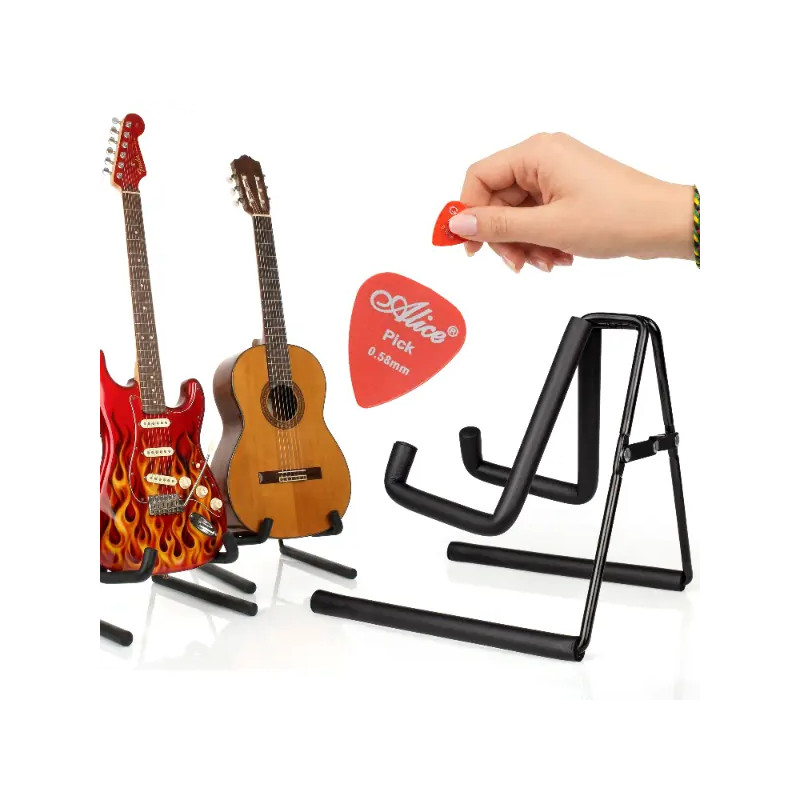 Zestaw muzyczny Stojak na instrument i 3x kostki