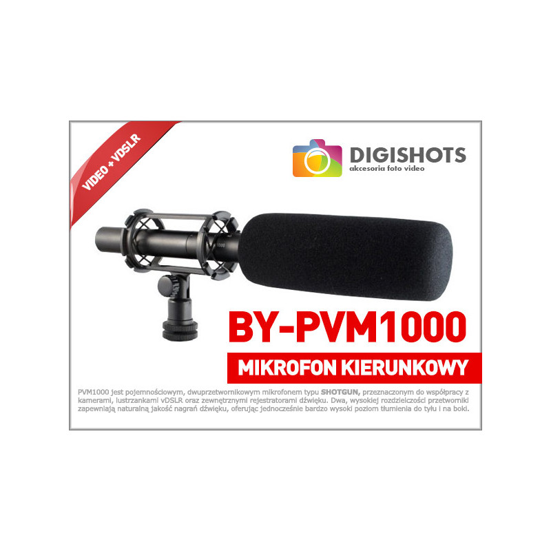 Boya BY-PVM1000 Condenser Microphone for Camera