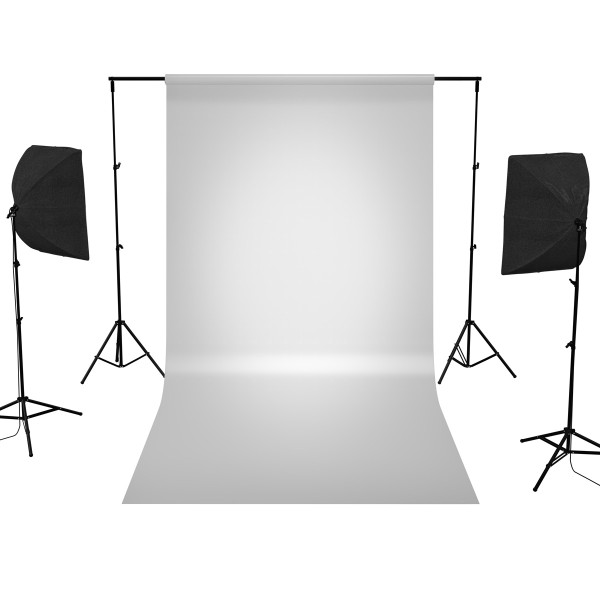 Zestaw z tłem DELUXStudio 8x125W 60x60cm