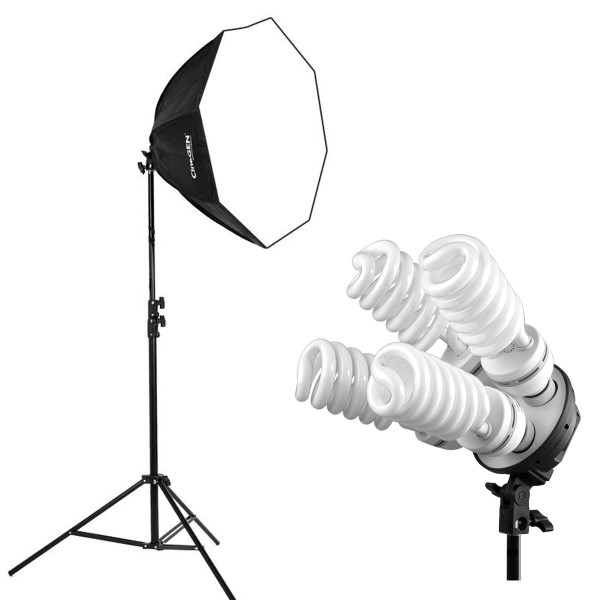 Zestaw studio DELUXStudio 8x85W Octa 90cm foto