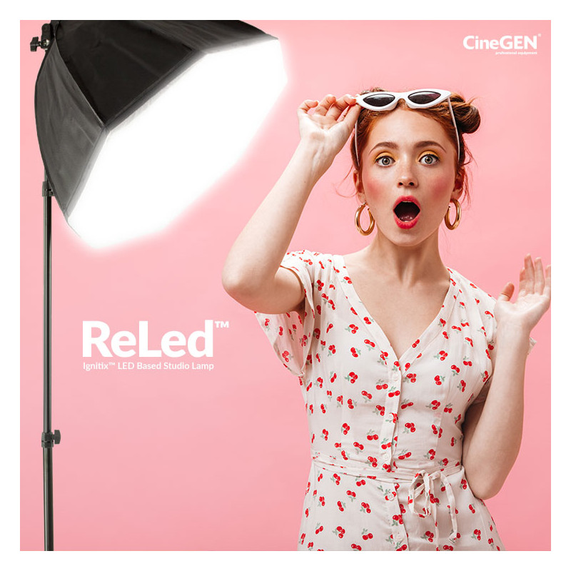 ReLed zestaw LED z softboxem Octa90 do studia