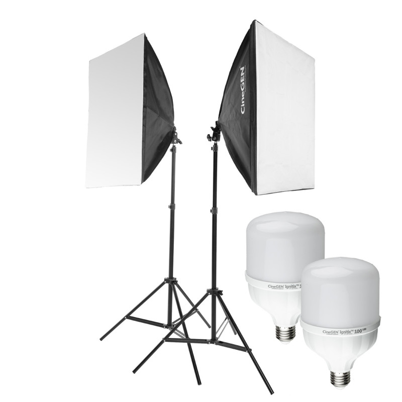 ReLed2 Double LED Kit with Softboxes 40x60