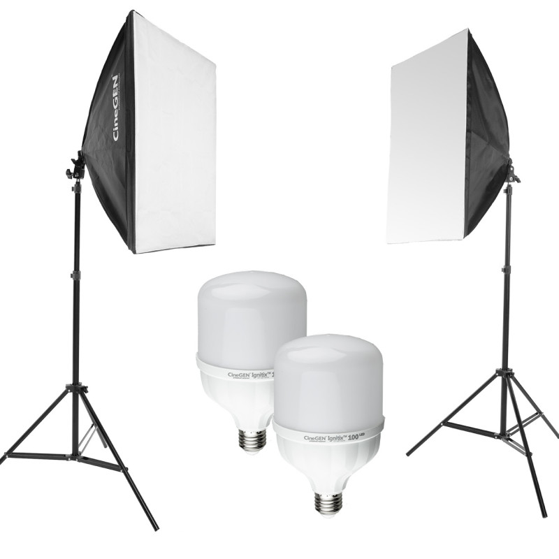 ReLed2 Double LED Kit with Softboxes 40x60