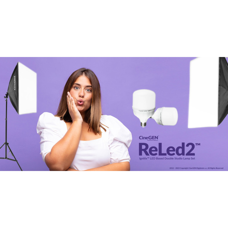 ReLed2 Double LED Kit with Softboxes 40x60