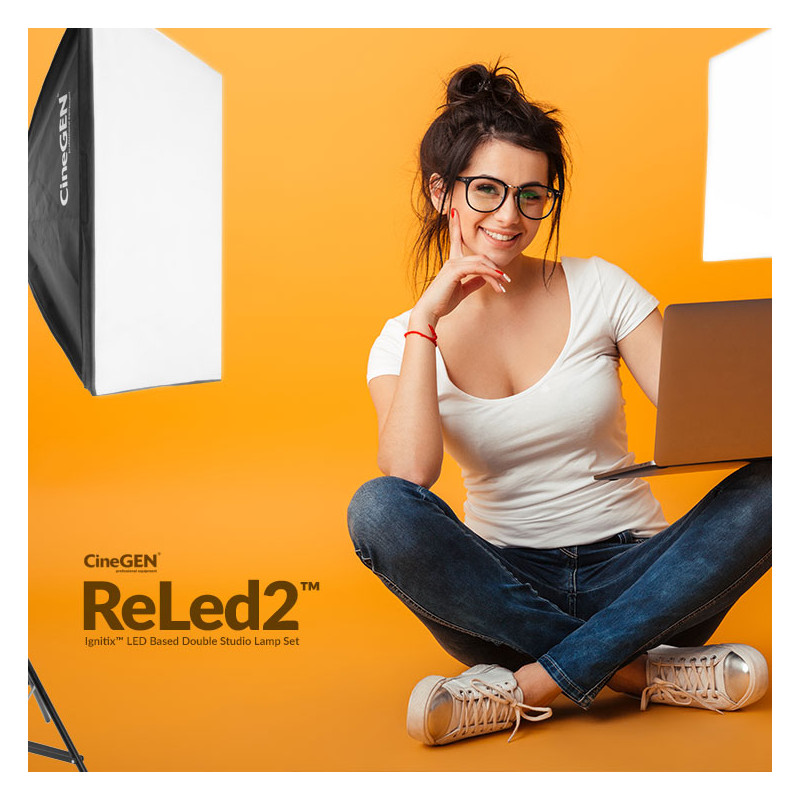 ReLed2 Double LED Kit with Softboxes 40x60