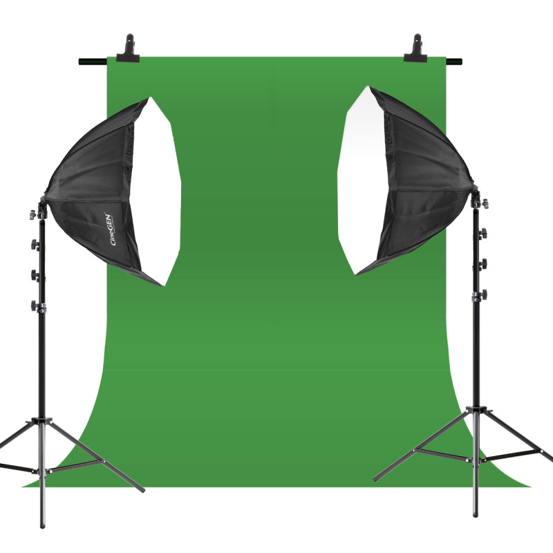 Zestaw SympleXstudio GreenScreen 2x85W octa 60